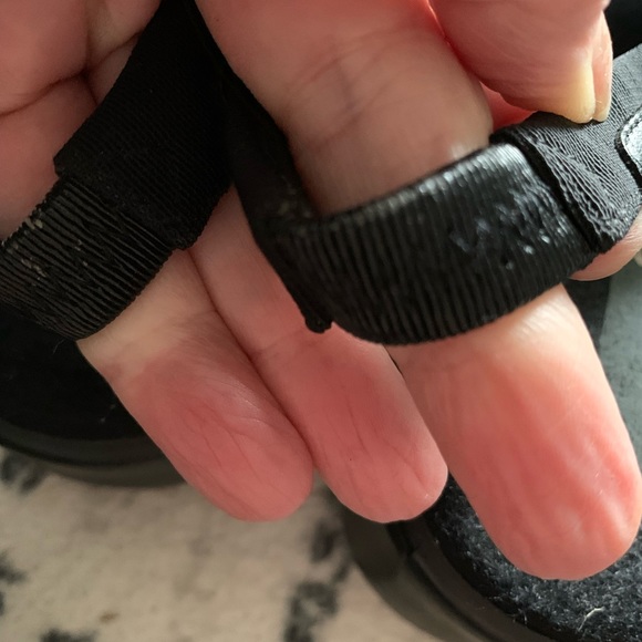 Easy spirit woman’s black leather and material sandals size 9 - Picture 8 of 10